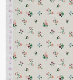 Cloverpaperco™ - Ditsy Dahlia Cotton Fabric - Cream