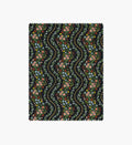 Cloverpaperco™ - Wildwood Vines Cotton Metallic Fabric - Black