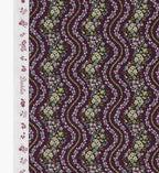 Cloverpaperco™ - Wildwood Vines Cotton Metallic Fabric - Aubergine