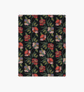 Cloverpaperco™ - Posy Cotton Fabric - Black