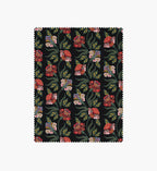 Cloverpaperco™ - Posy Cotton Fabric - Black