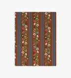 Cloverpaperco™ - Floral Trellis Stripe Cotton Fabric - Clay