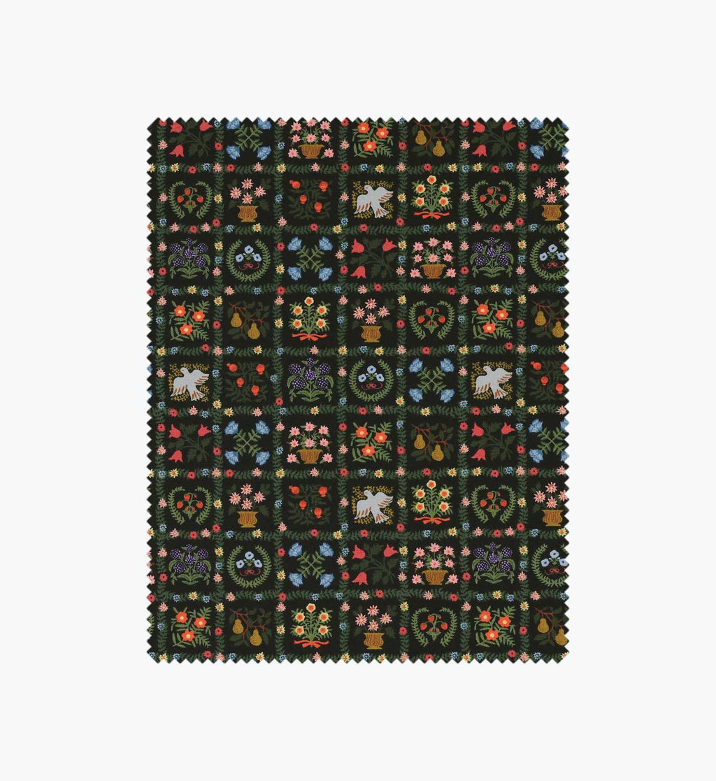 Cloverpaperco™ - Helena Cotton Fabric - Black