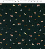 Cloverpaperco™ - Farm Animals Cotton Fabric - Evergreen