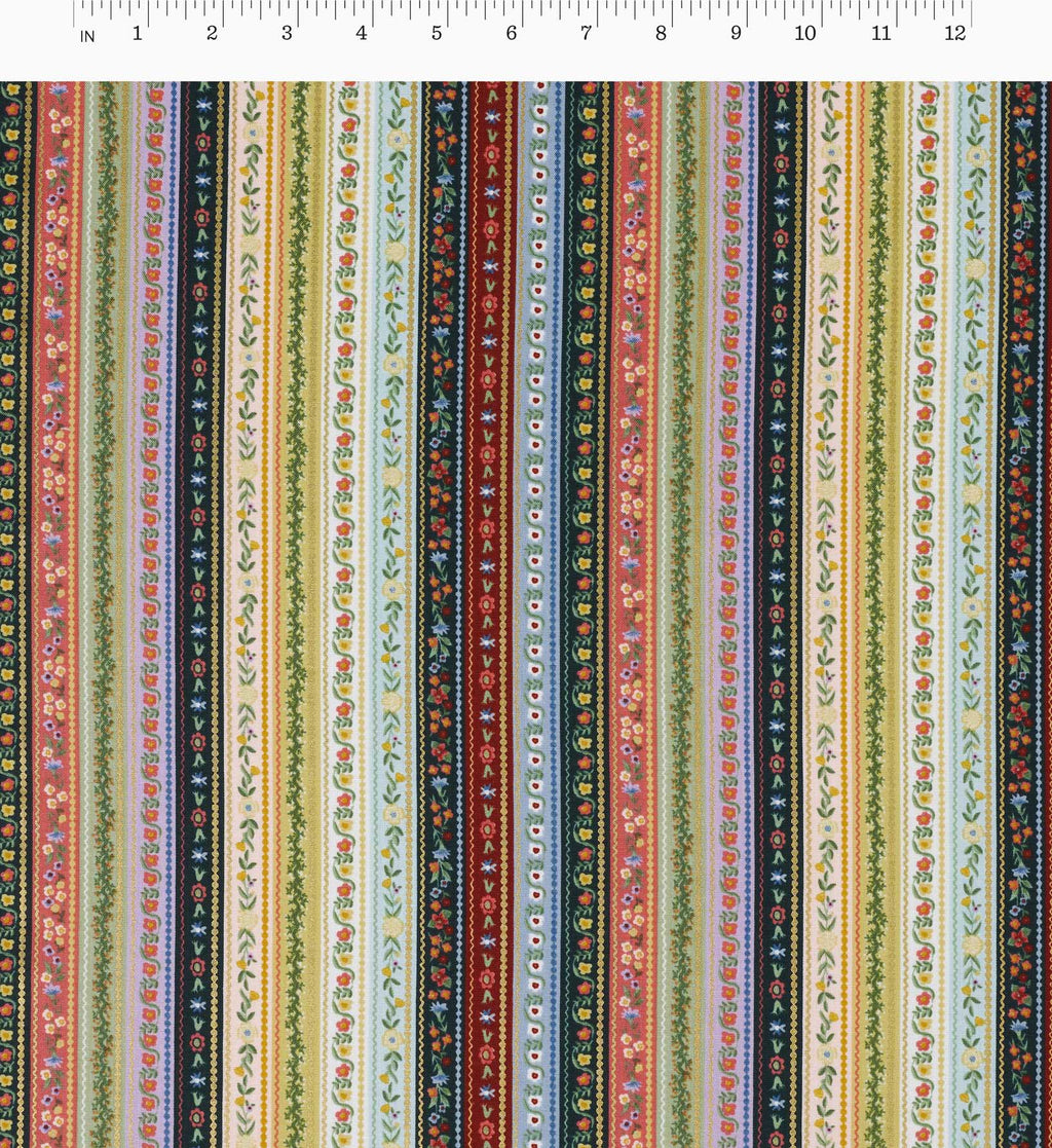 Cloverpaperco™ - Gemma Cotton Metallic Fabric - Multi