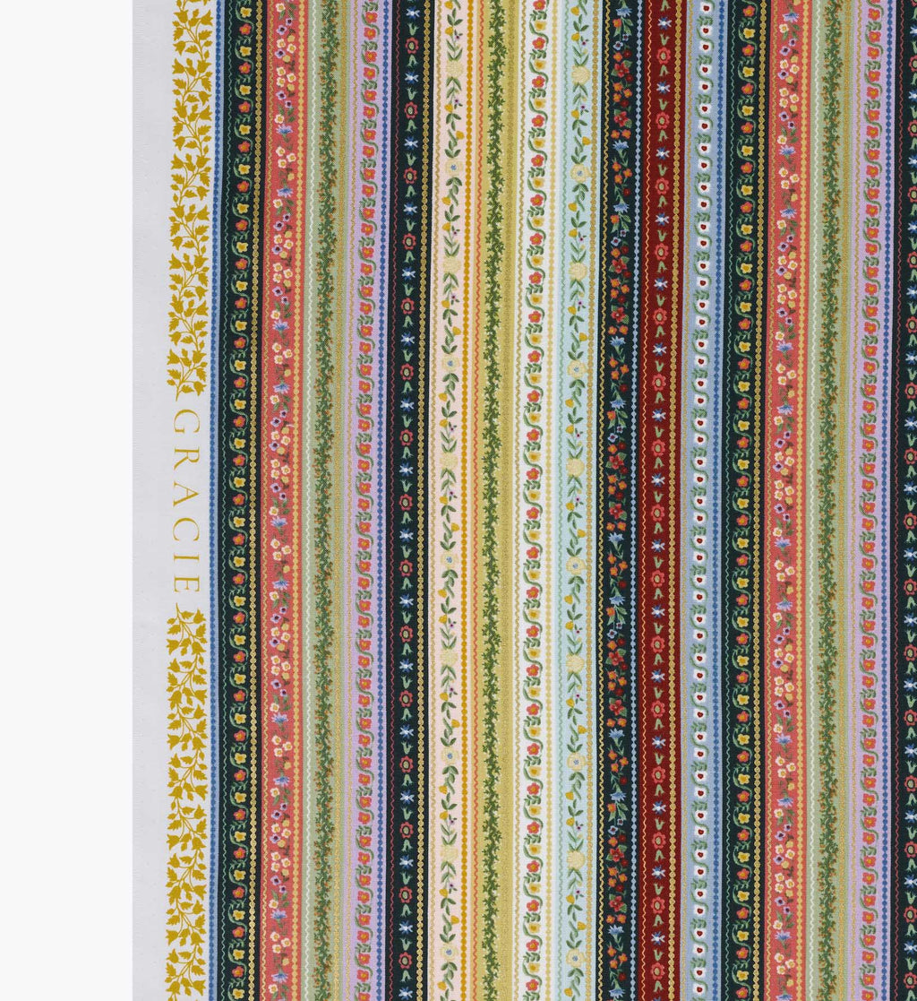 Cloverpaperco™ - Gemma Cotton Metallic Fabric - Multi