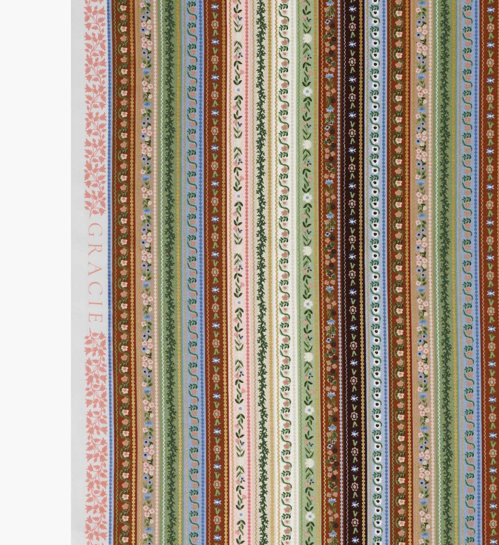 Cloverpaperco™ - Gemma Cotton Metallic Fabric - Multi II