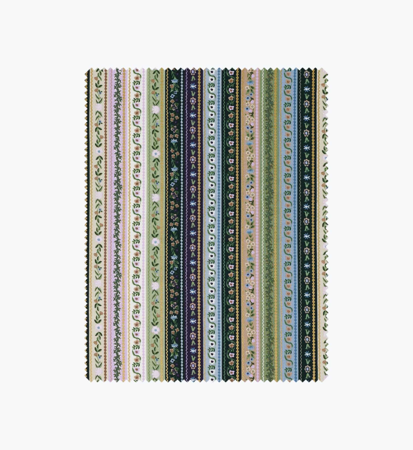Cloverpaperco™ - Gemma Cotton Metallic Fabric - Cool