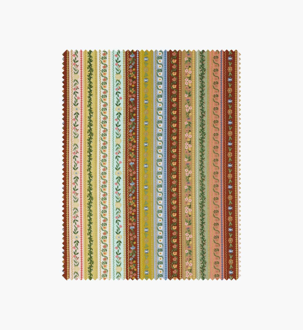 Cloverpaperco™ - Gemma Cotton Metallic Fabric - Yellow