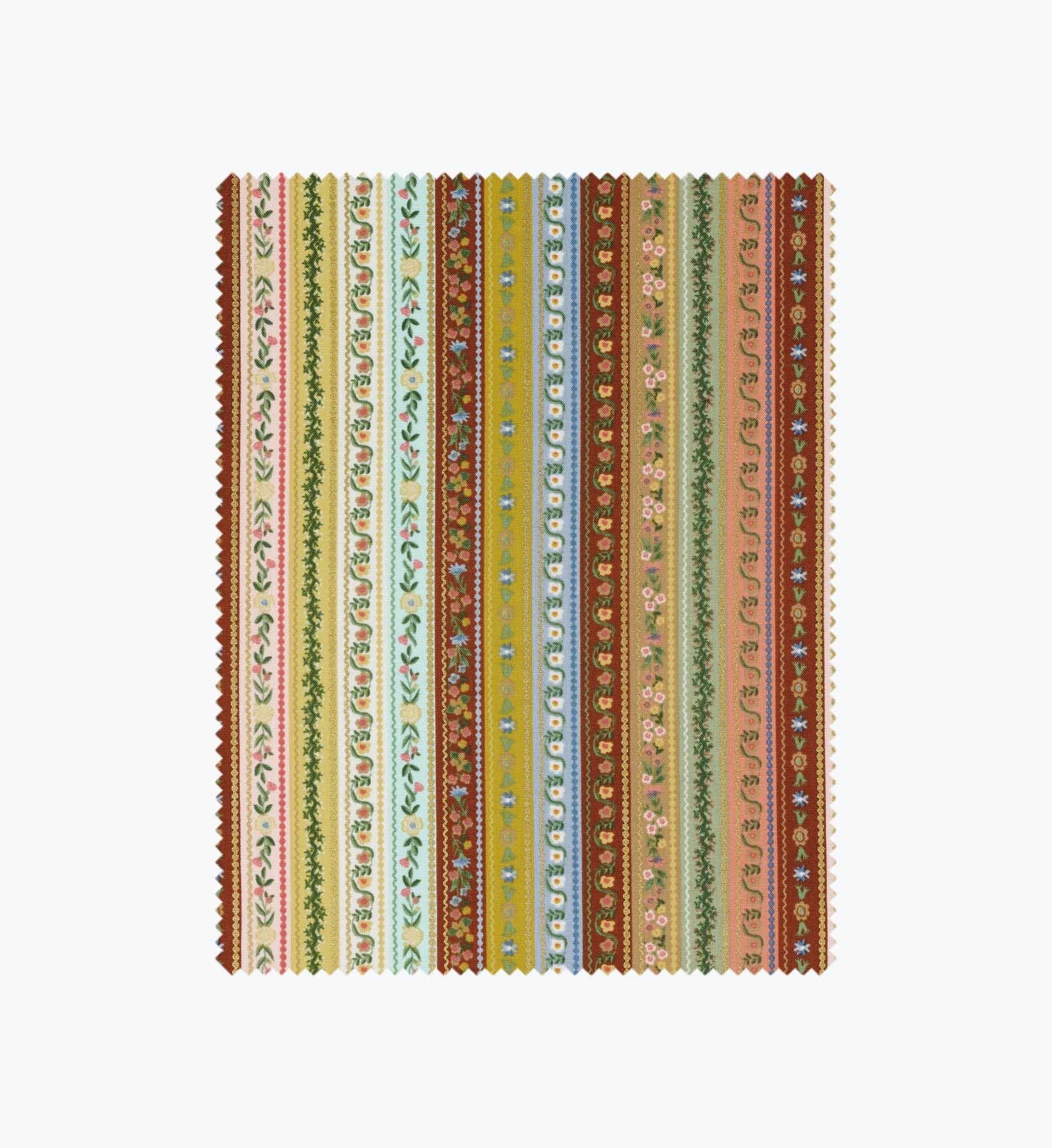 Cloverpaperco™ - Gemma Cotton Metallic Fabric - Yellow
