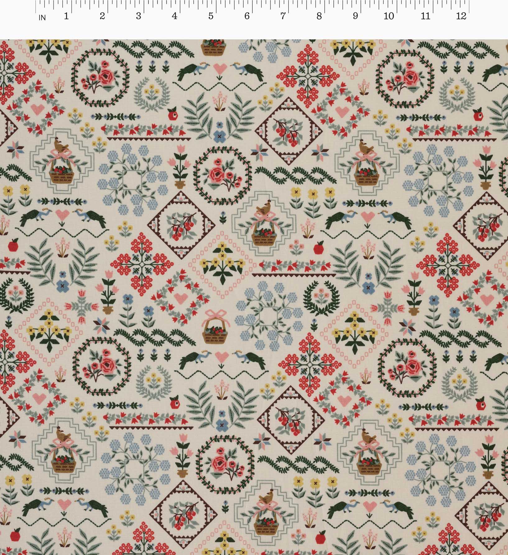 Cloverpaperco™ - Heritage Sampler Cotton Fabric - Linen