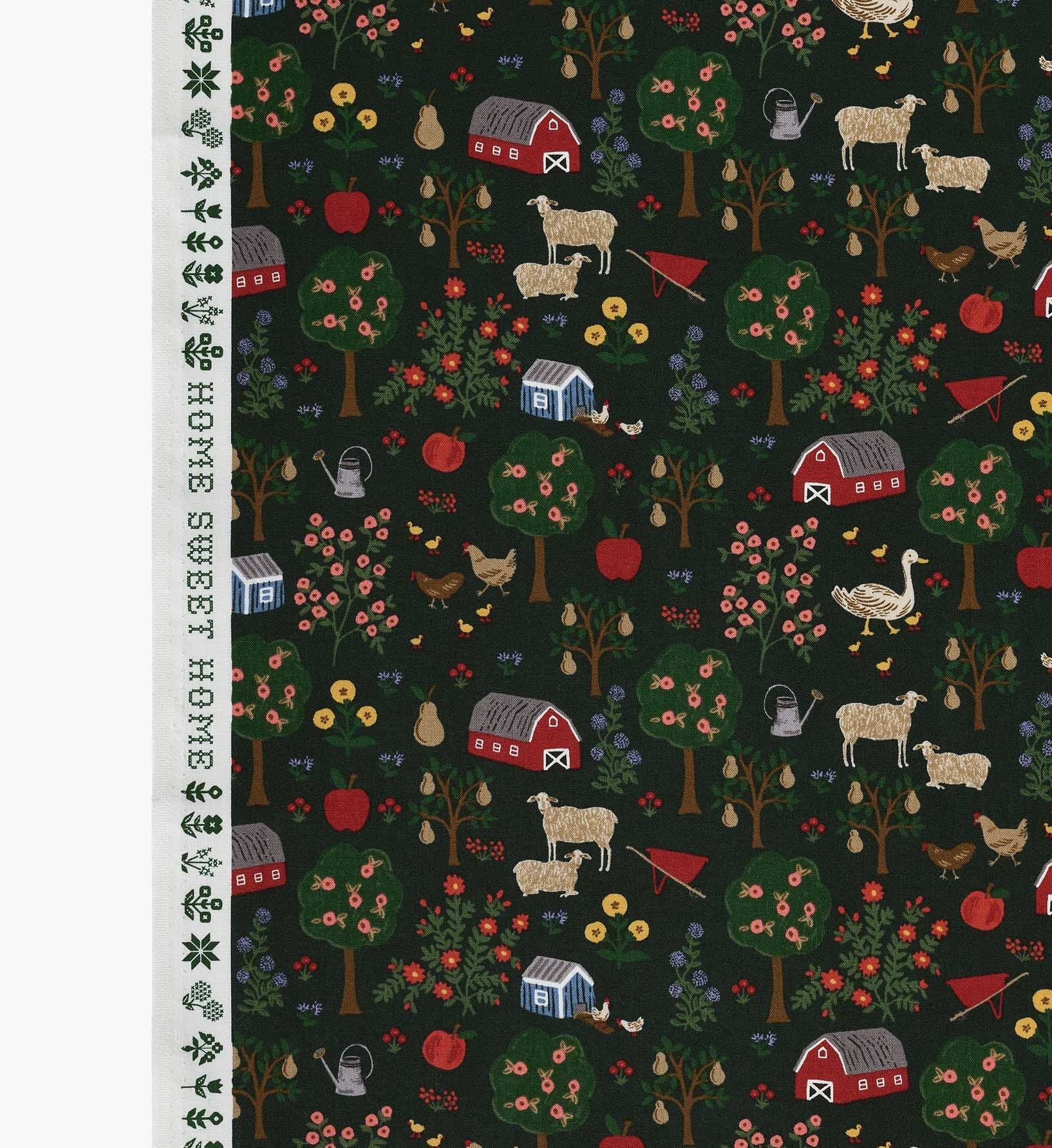Cloverpaperco™ - Farmhouse Cotton Fabric - Evergreen