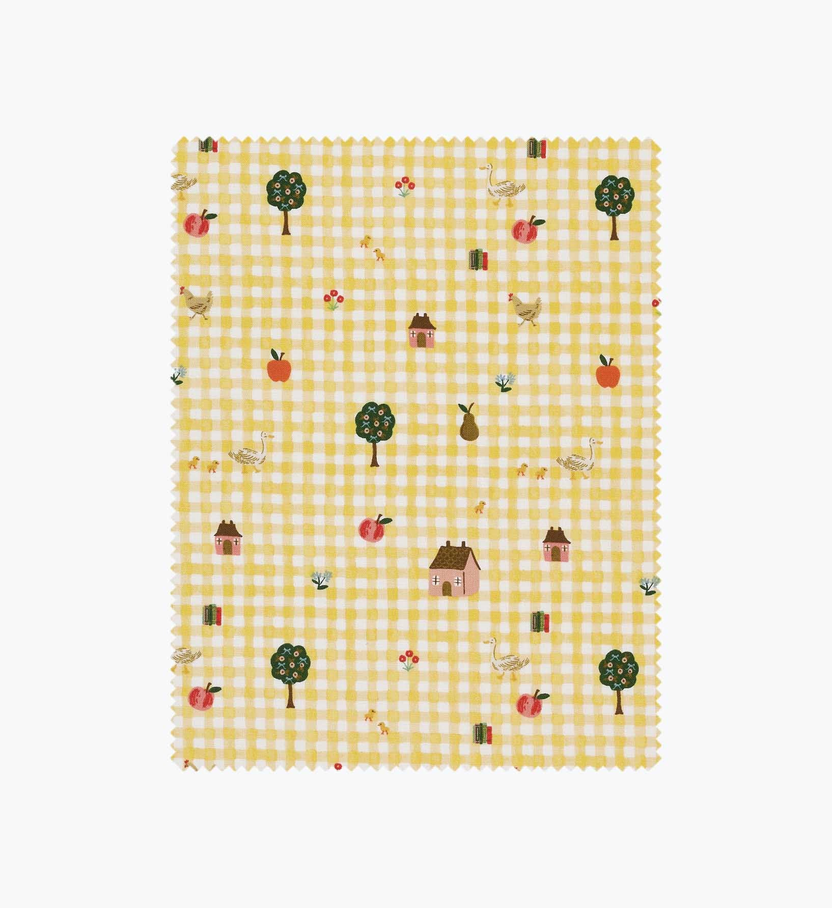 Cloverpaperco™ - Farmhouse Gingham Cotton Fabric - Butter
