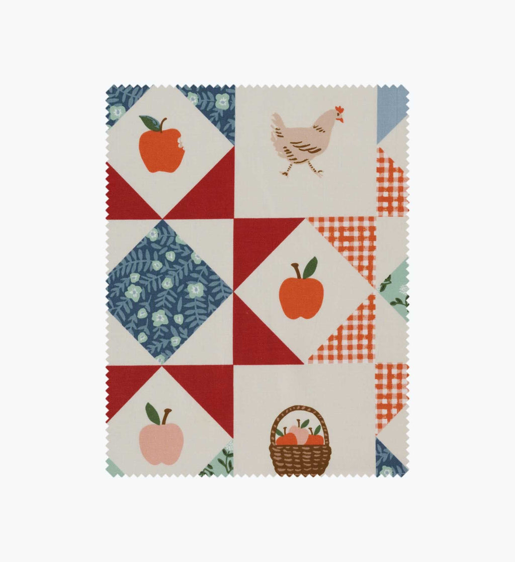 Cloverpaperco™ - Farmhouse Quilt Cotton Fabric - Slate