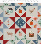 Cloverpaperco™ - Farmhouse Quilt Cotton Fabric - Slate