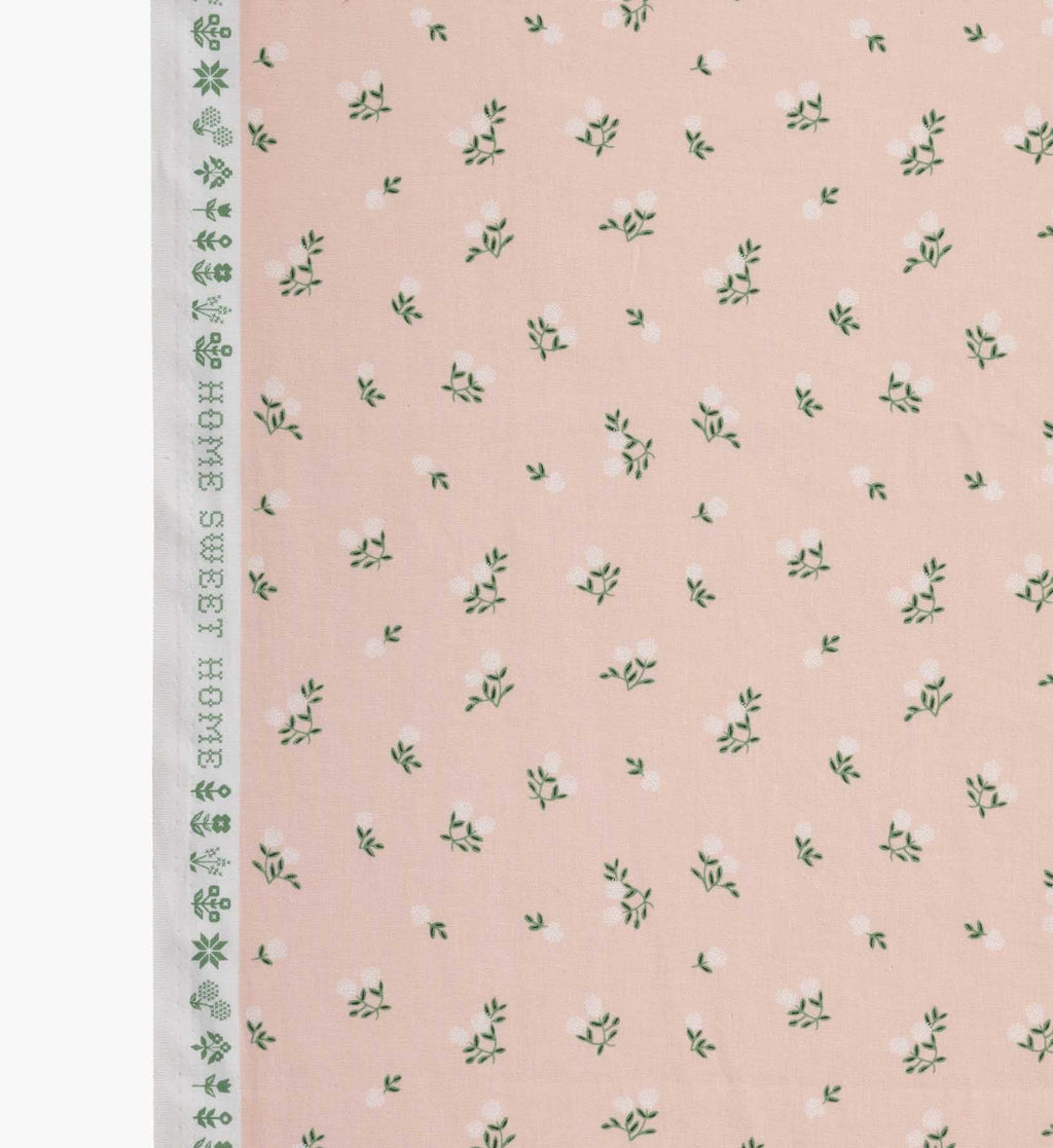 Cloverpaperco™ - Ditsy Hydrangea Cotton Fabric - Pink