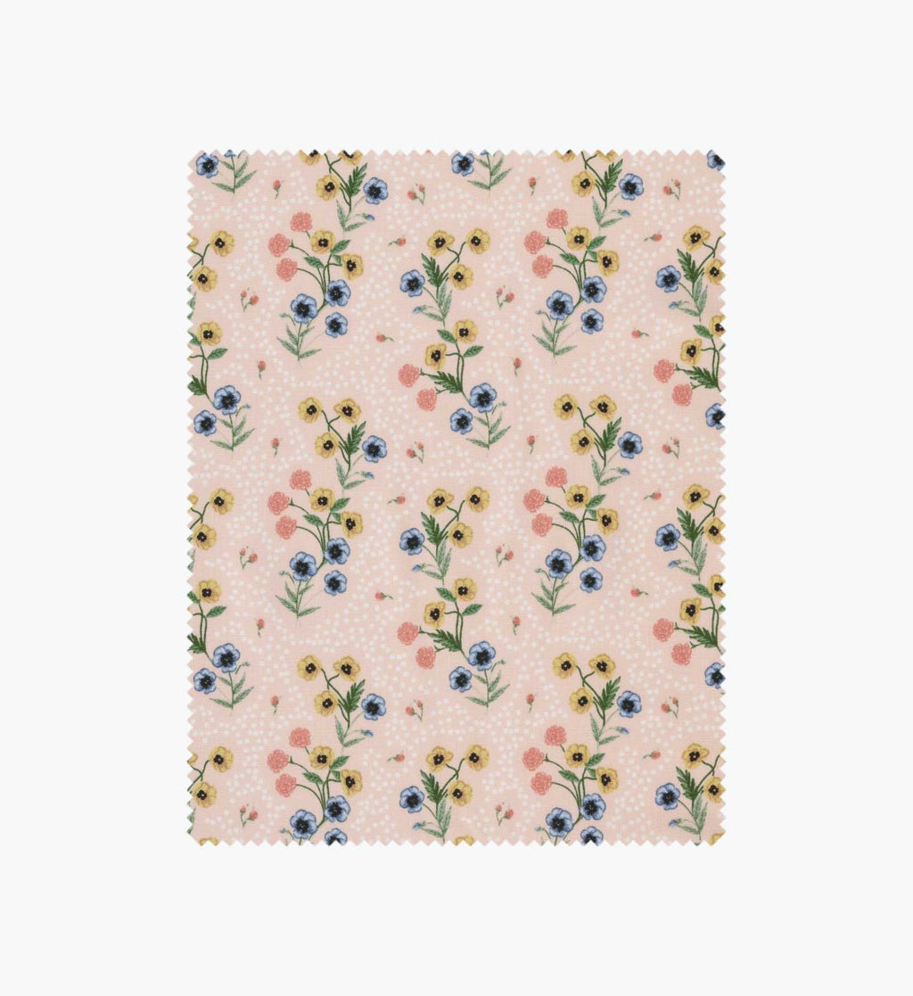 Cloverpaperco™ - Poppy Cotton Fabric - Pink