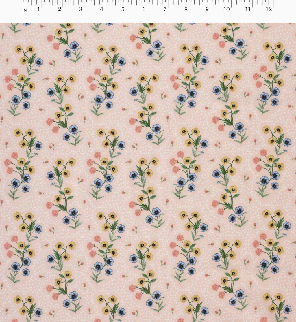 Cloverpaperco™ - Poppy Cotton Fabric - Pink