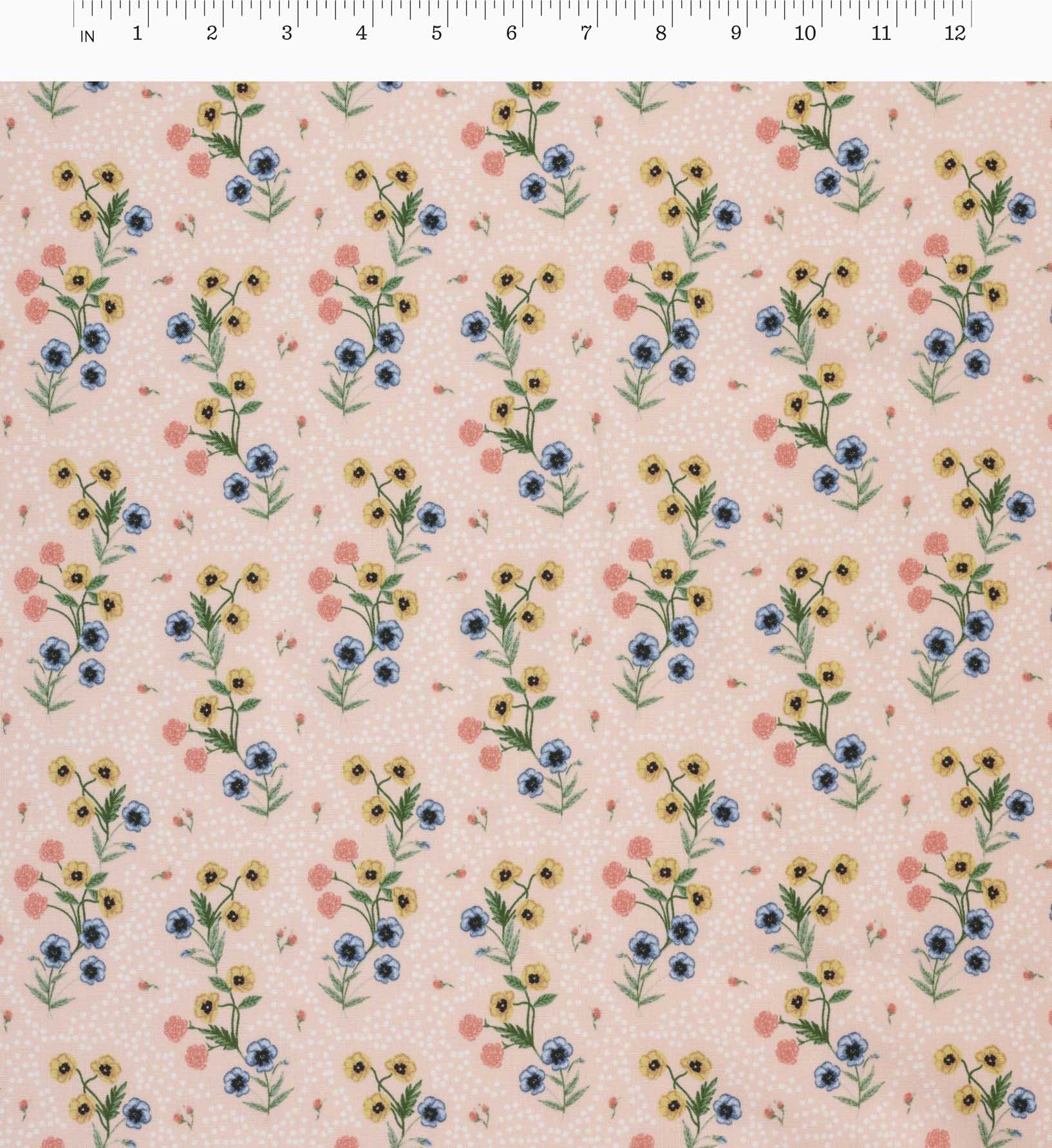 Cloverpaperco™ - Poppy Cotton Fabric - Pink