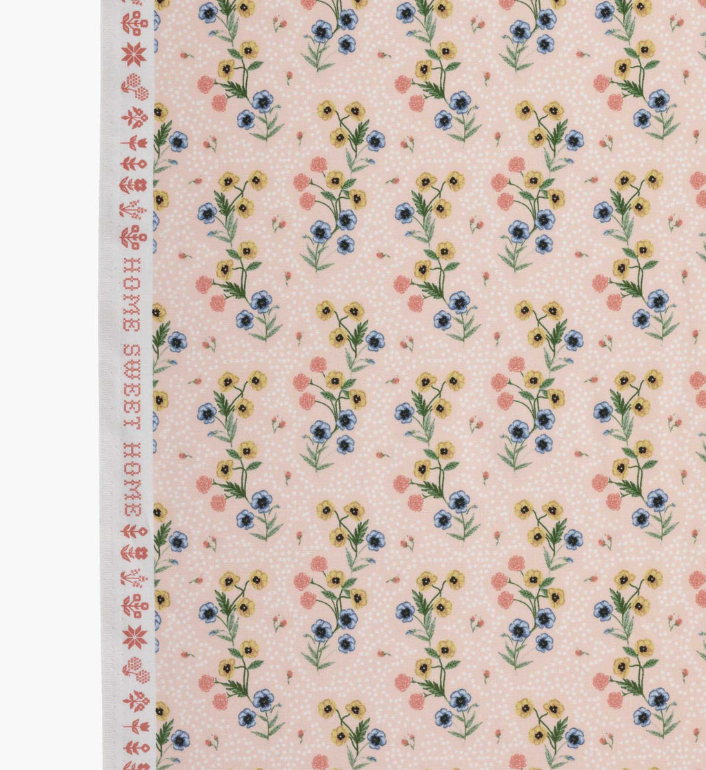 Cloverpaperco™ - Poppy Cotton Fabric - Pink