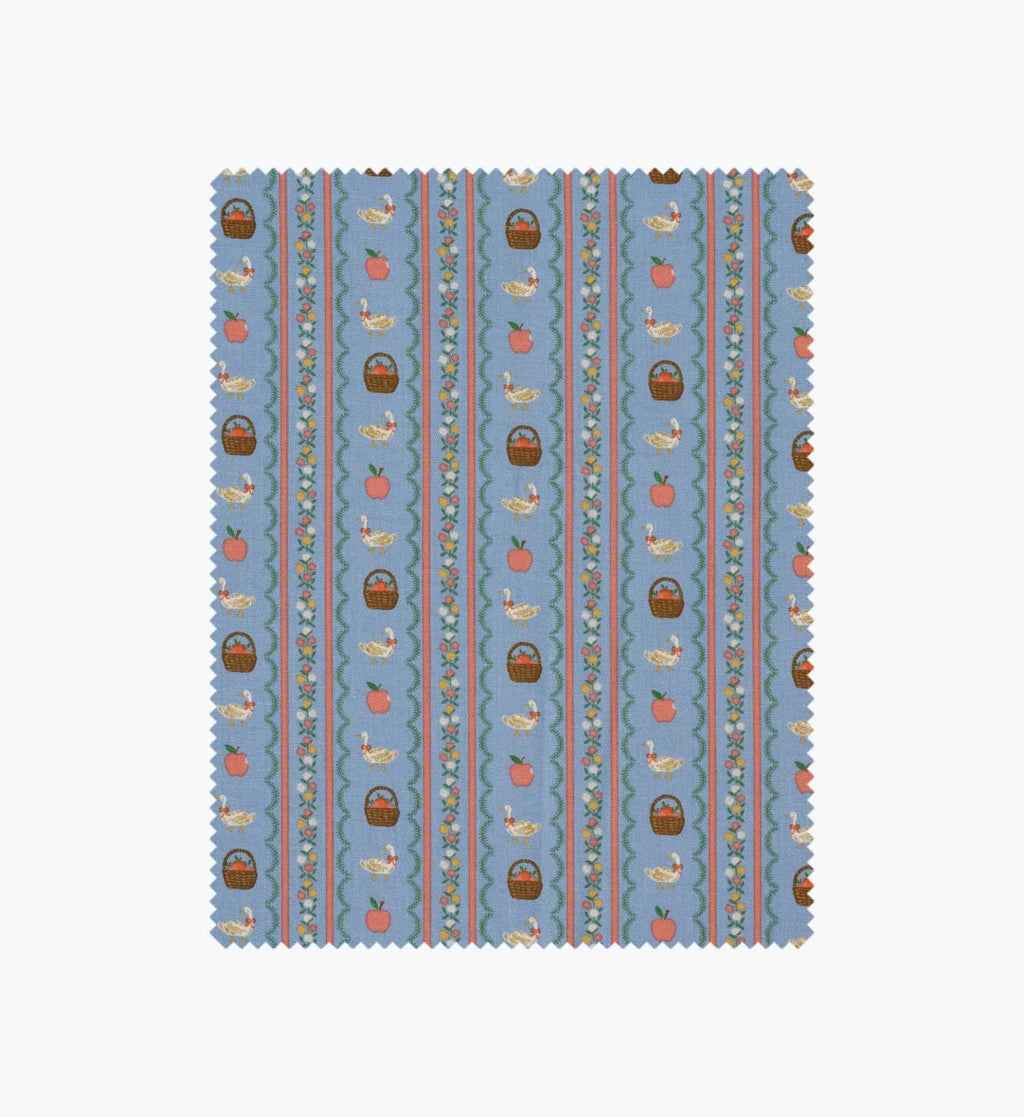 Cloverpaperco™ - Farmhouse Stripe Cotton Fabric - Slate