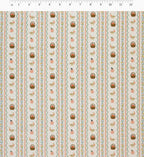 Cloverpaperco™ - Farmhouse Stripe Cotton Fabric - Cream