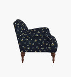 Cloverpaperco™ - Bristol Armchair - Ditsy Dahlia Navy