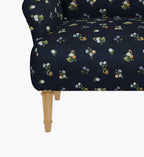 Cloverpaperco™ - Bristol Armchair - Ditsy Dahlia Navy