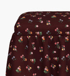 Cloverpaperco™ - Surrey Dining Bench - Ditsy Dahlia Burgundy