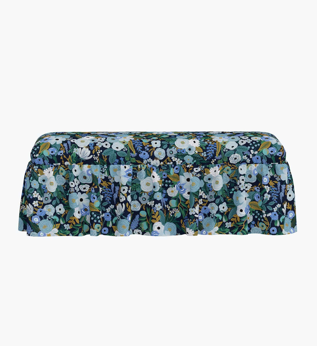 Cloverpaperco™ - Surrey Dining Bench - Garden Party Blue