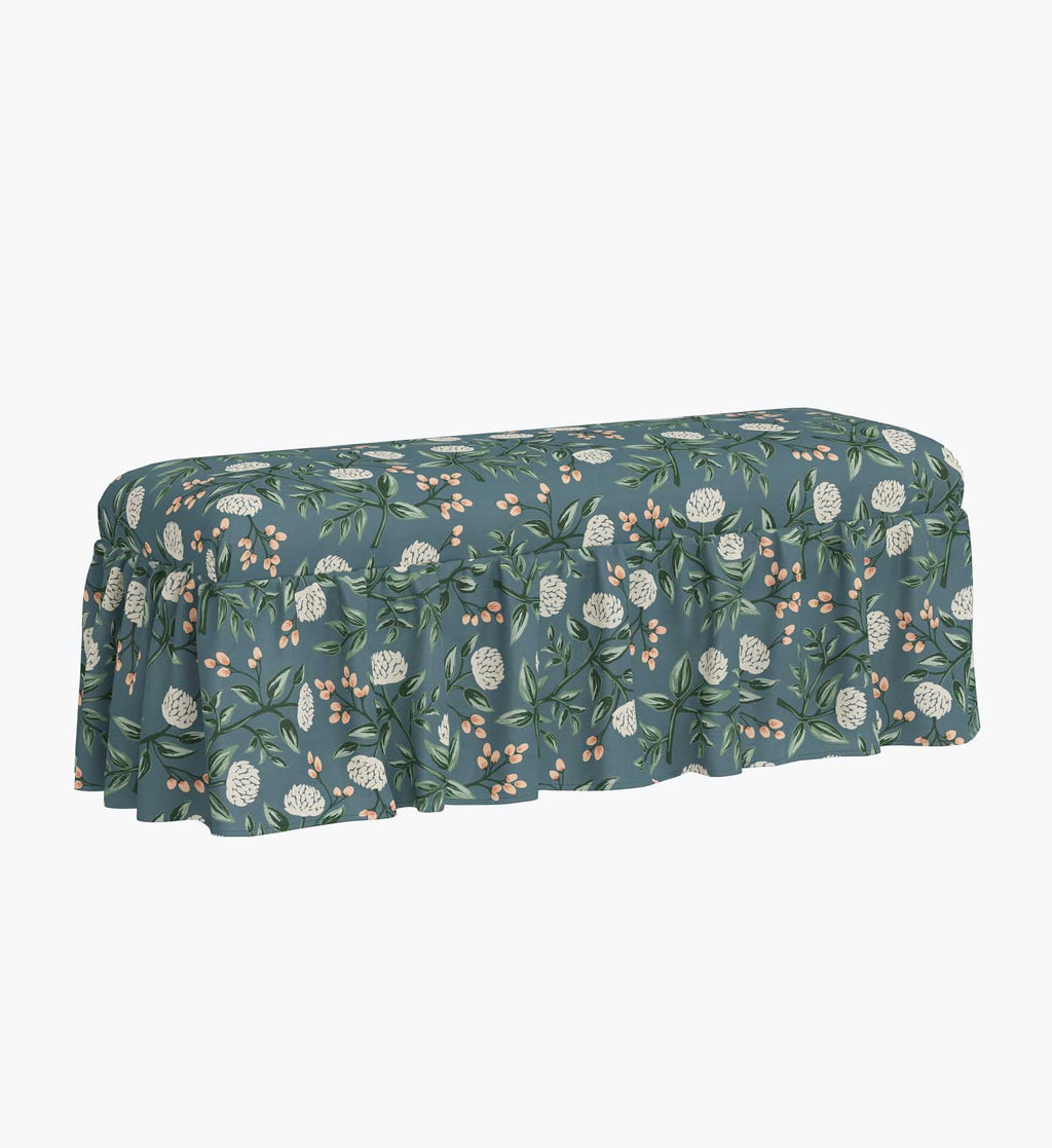 Cloverpaperco™ - Surrey Dining Bench - Peonies