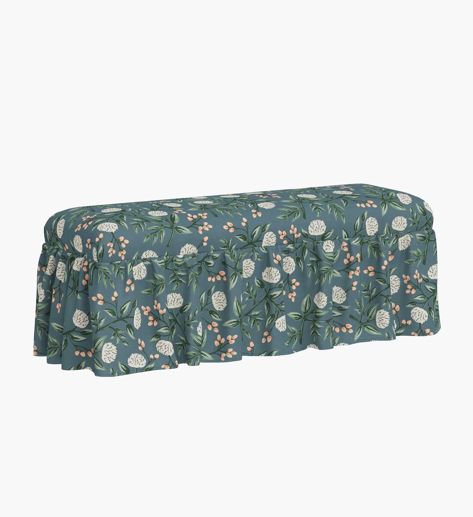 Cloverpaperco™ - Surrey Dining Bench - Peonies