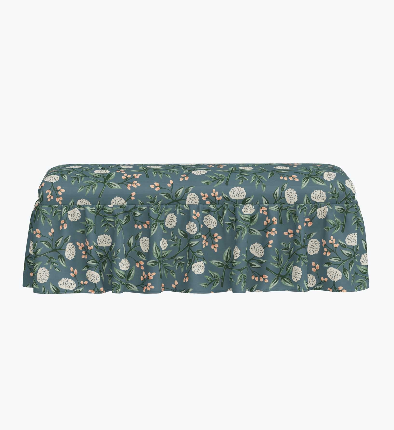 Cloverpaperco™ - Surrey Dining Bench - Peonies