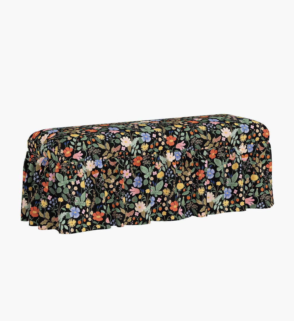 Cloverpaperco™ - Surrey Dining Bench - Strawberry Fields
