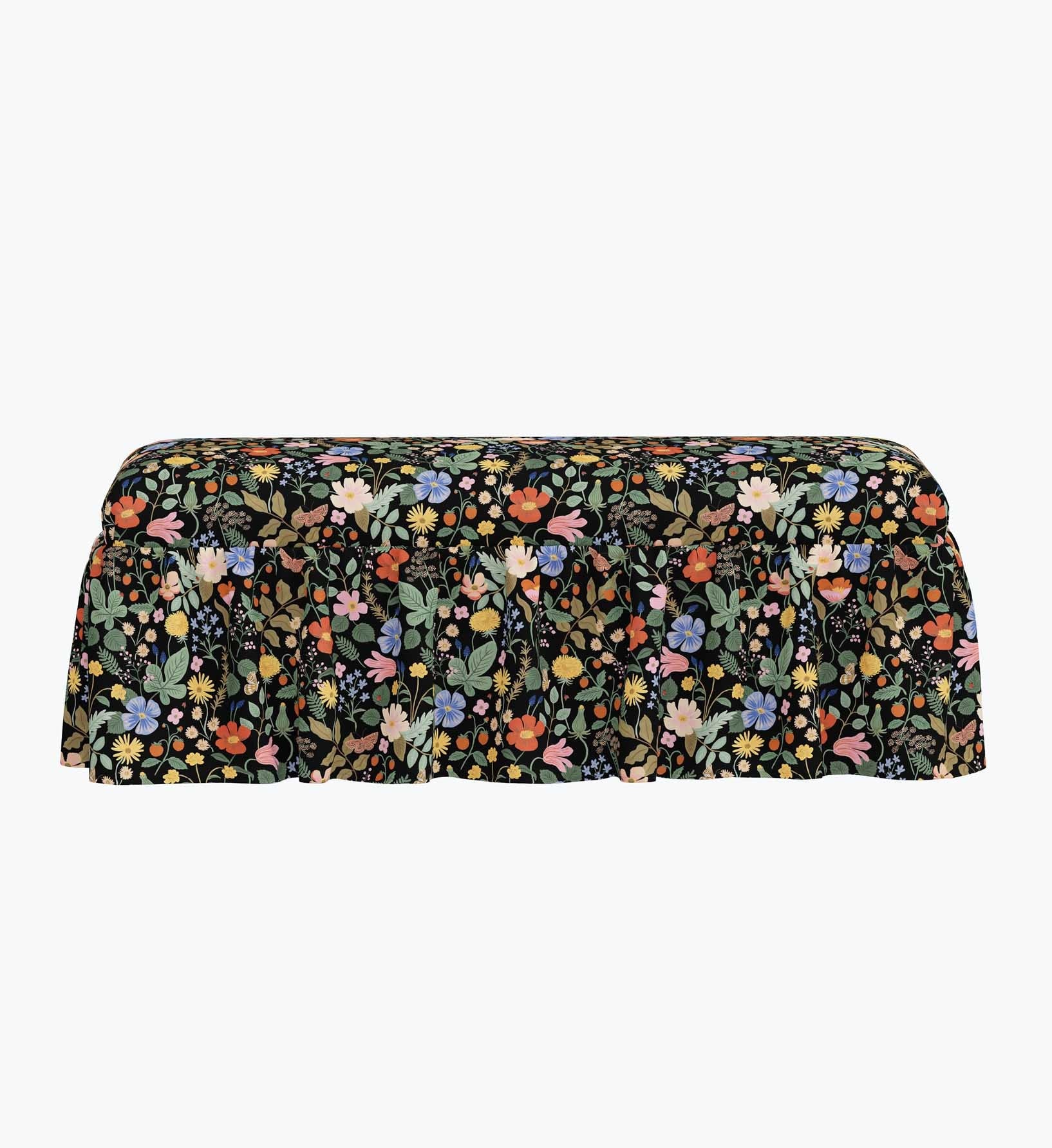 Cloverpaperco™ - Surrey Dining Bench - Strawberry Fields