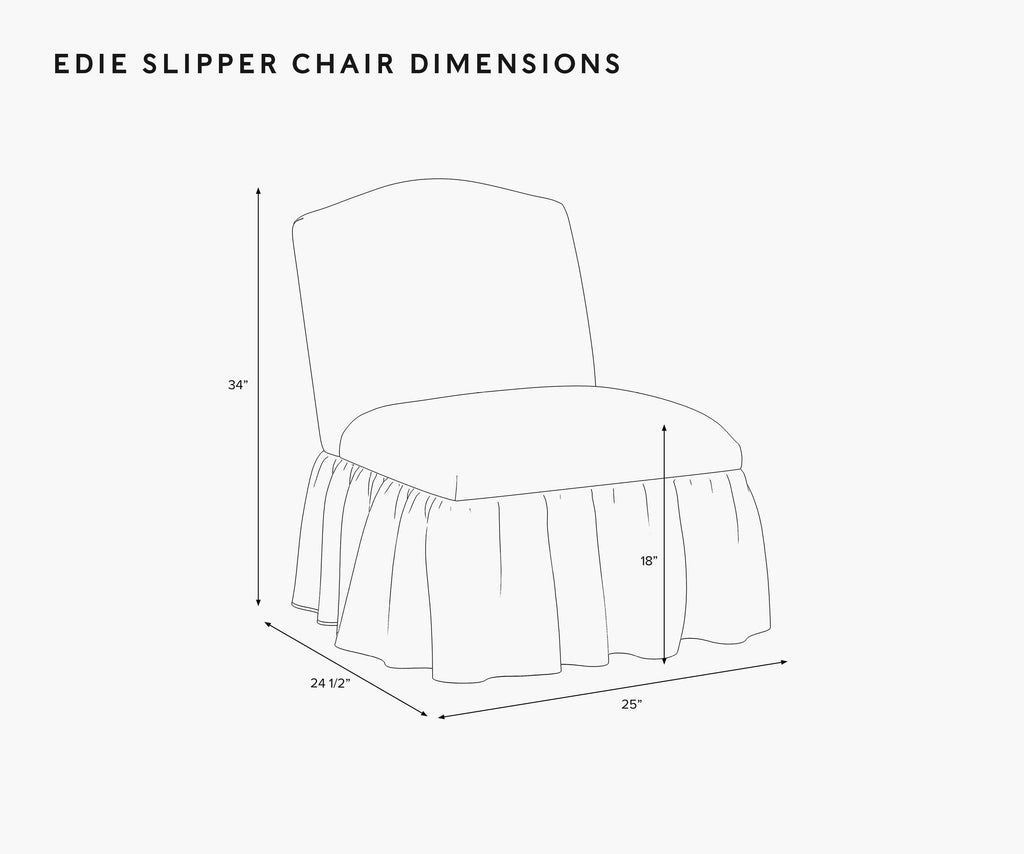Cloverpaperco™ - Edie Slipper Chair - Peacock