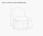 Cloverpaperco™ - Edie Slipper Chair - Peacock