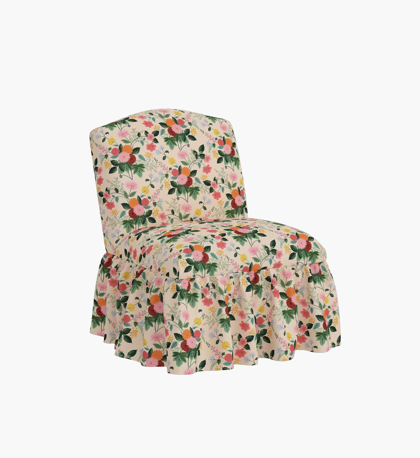 Cloverpaperco™ - Edie Slipper Chair - Dahlia