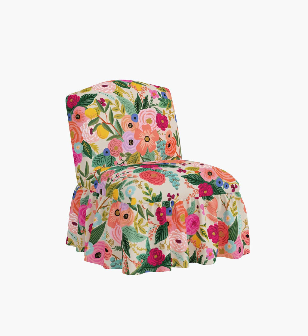 Cloverpaperco™ - Edie Slipper Chair - Garden Party