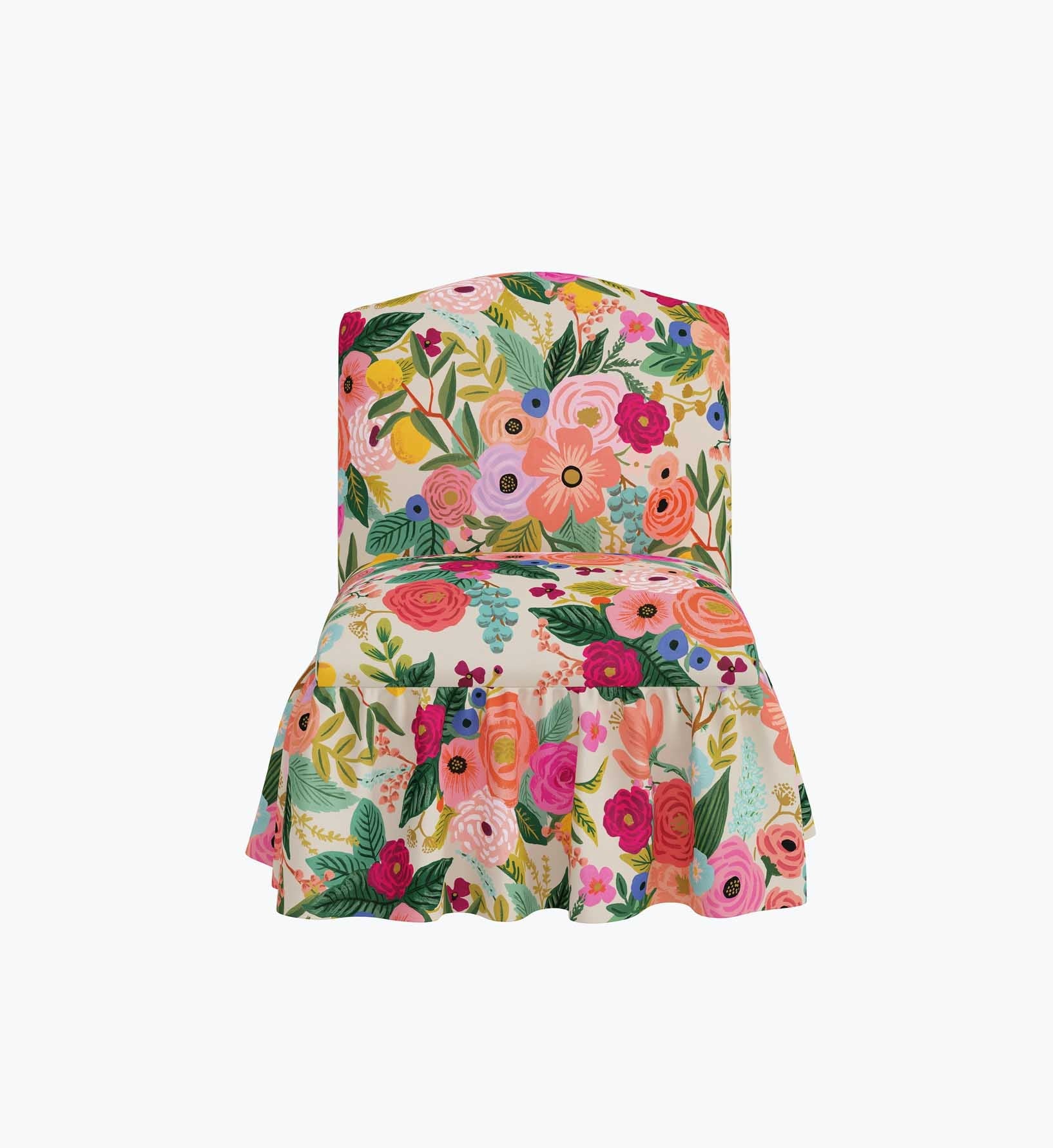 Cloverpaperco™ - Edie Slipper Chair - Garden Party