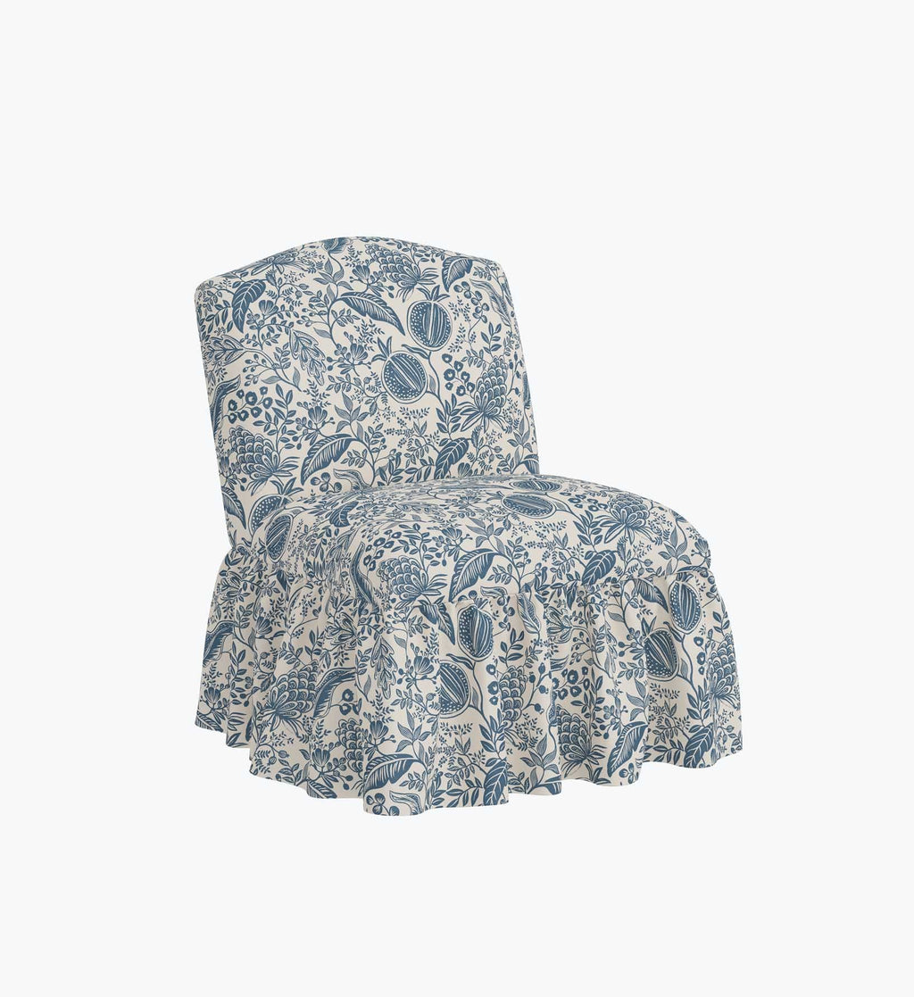 Cloverpaperco™ - Edie Slipper Chair - Pomegranate