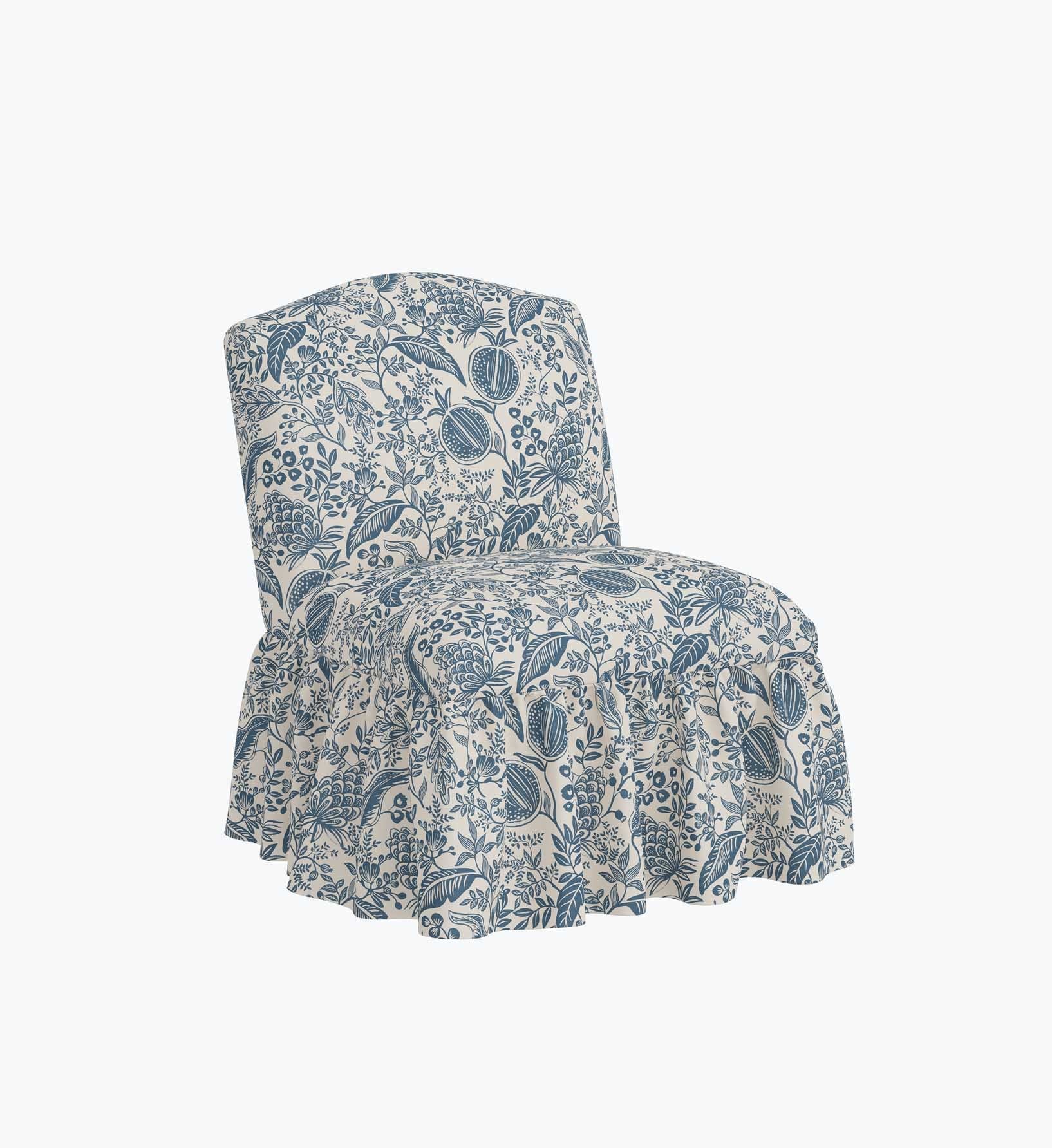 Cloverpaperco™ - Edie Slipper Chair - Pomegranate