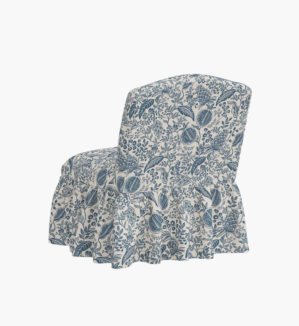 Cloverpaperco™ - Edie Slipper Chair - Pomegranate