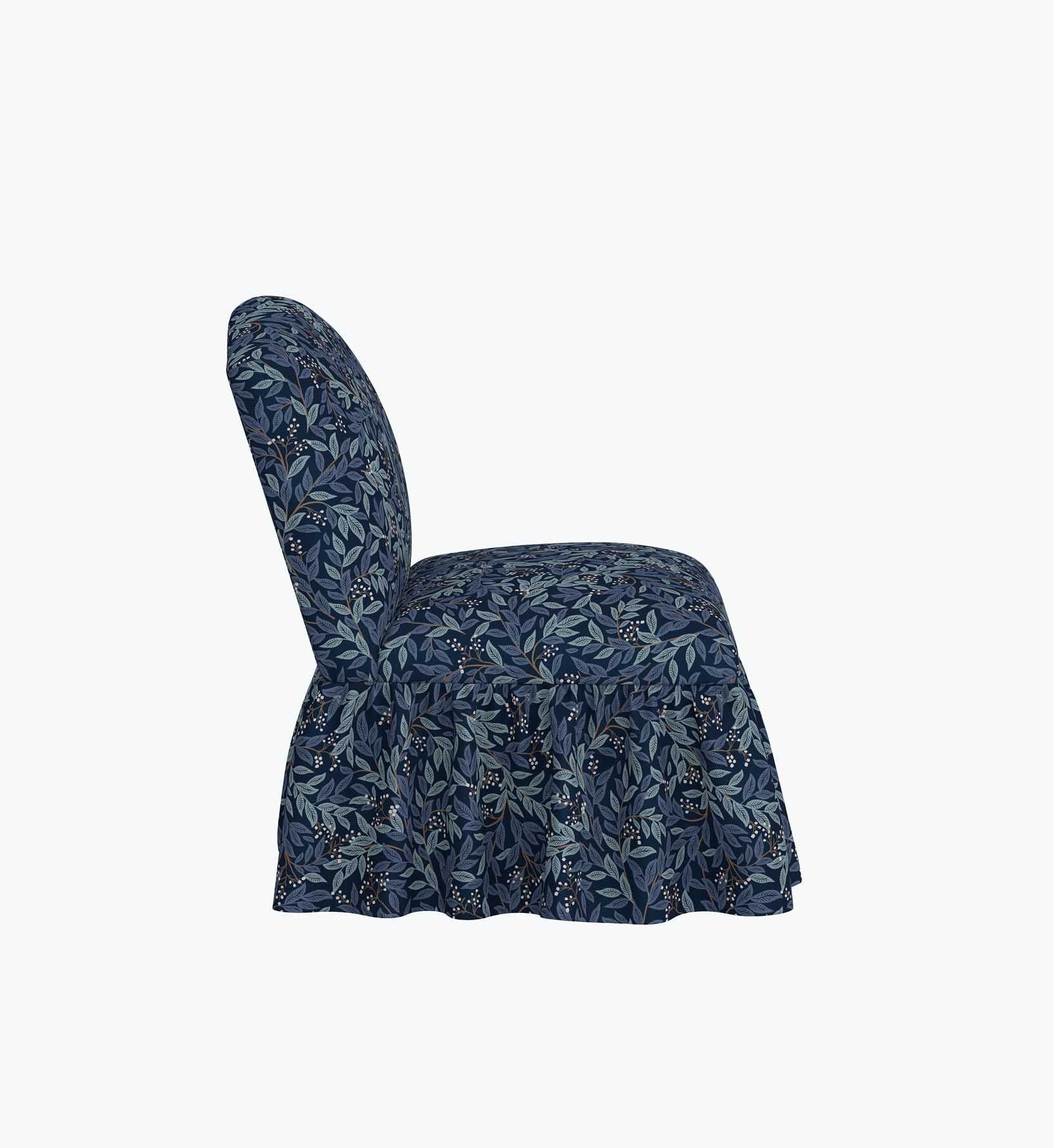 Cloverpaperco™ - Edie Slipper Chair - Willowberry