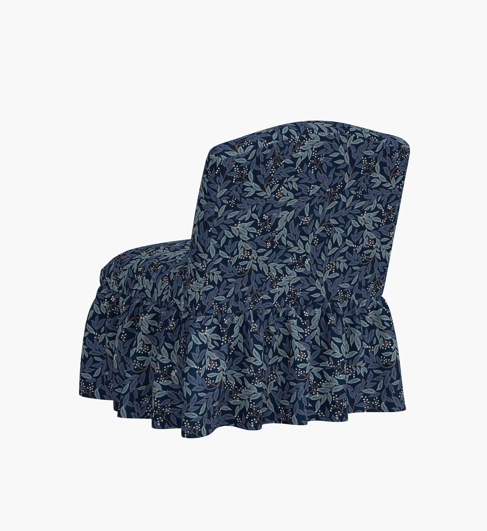Cloverpaperco™ - Edie Slipper Chair - Willowberry