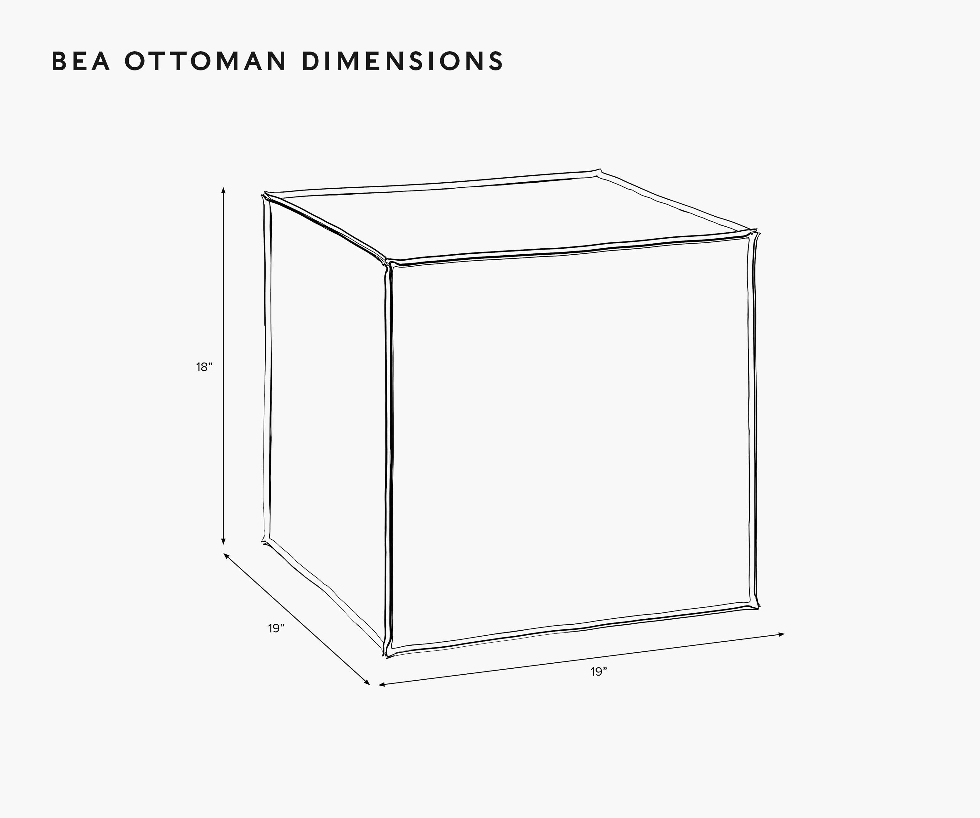 Cloverpaperco™ - Bea Ottoman - Gracie