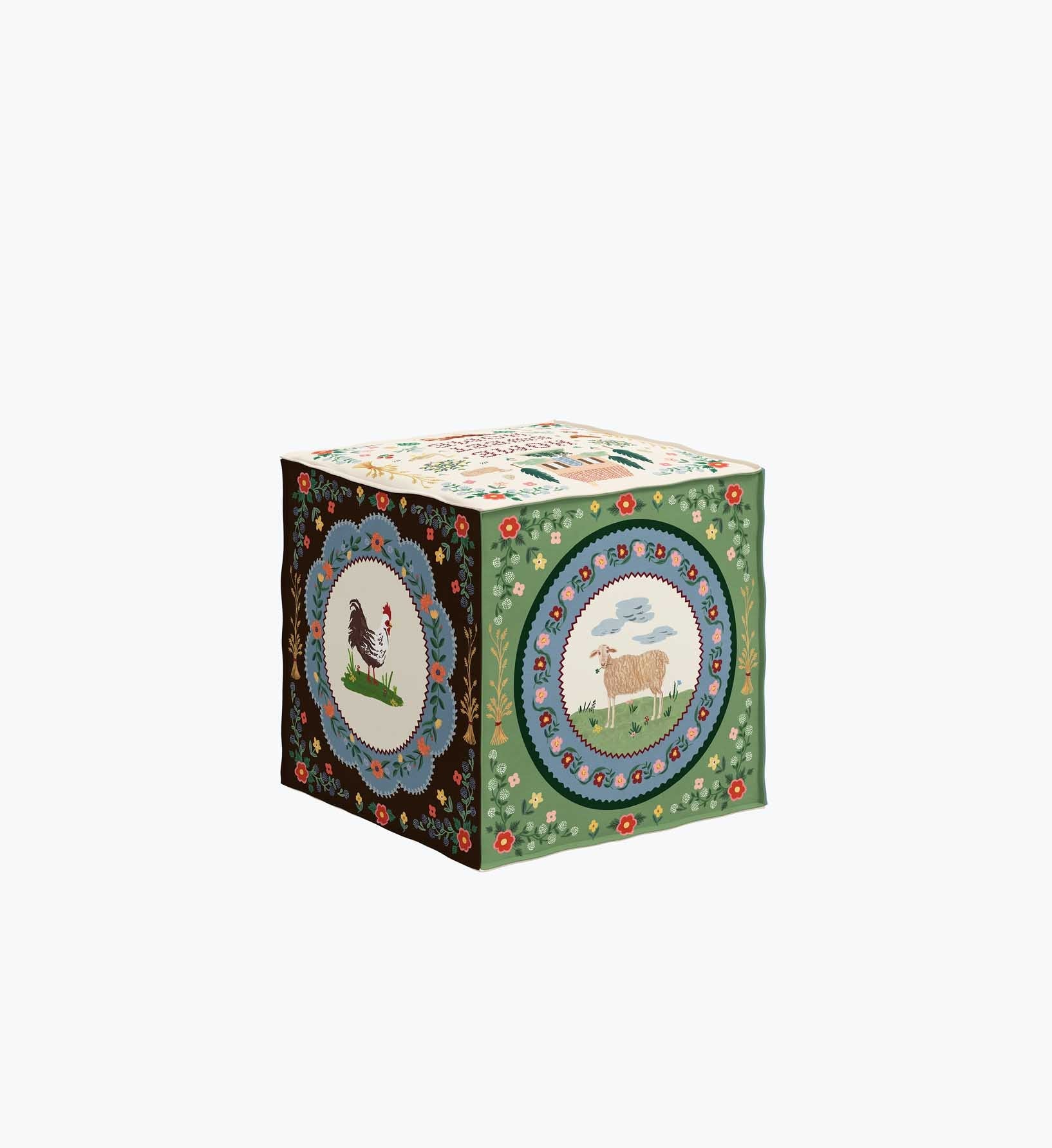Cloverpaperco™ - Bea Ottoman - Home Sweet Home
