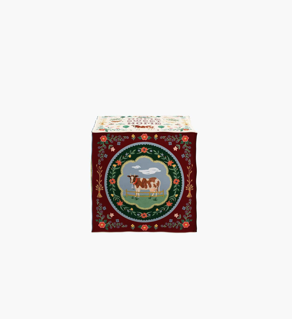 Cloverpaperco™ - Bea Ottoman - Home Sweet Home