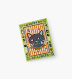 Cloverpaperco™ - Spooky Cat Halloween Card - Single Card
