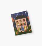 Cloverpaperco™ - Haunted House Halloween Card - Single Card